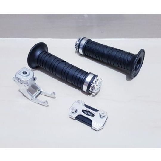 PAKET 3 ITEM/VARIASI AKSESORIS MOTOR BEAT KARBU/BEAT FI/BEAT ESP ISS - Silver