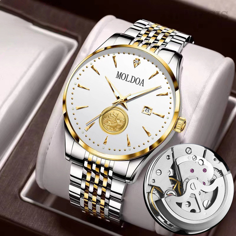 

Jam Tangan Skeleton Otomatis Penuh untuk Pria dengan Kalender Bercahaya dan Fungsi Tahan Air