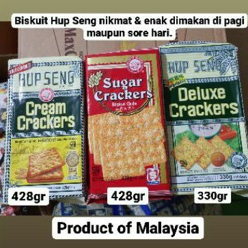 

Hup Seng Crackers Manis Asin Sayuran 428gr / Roti Kebeng Malaysia (1 bungkus)