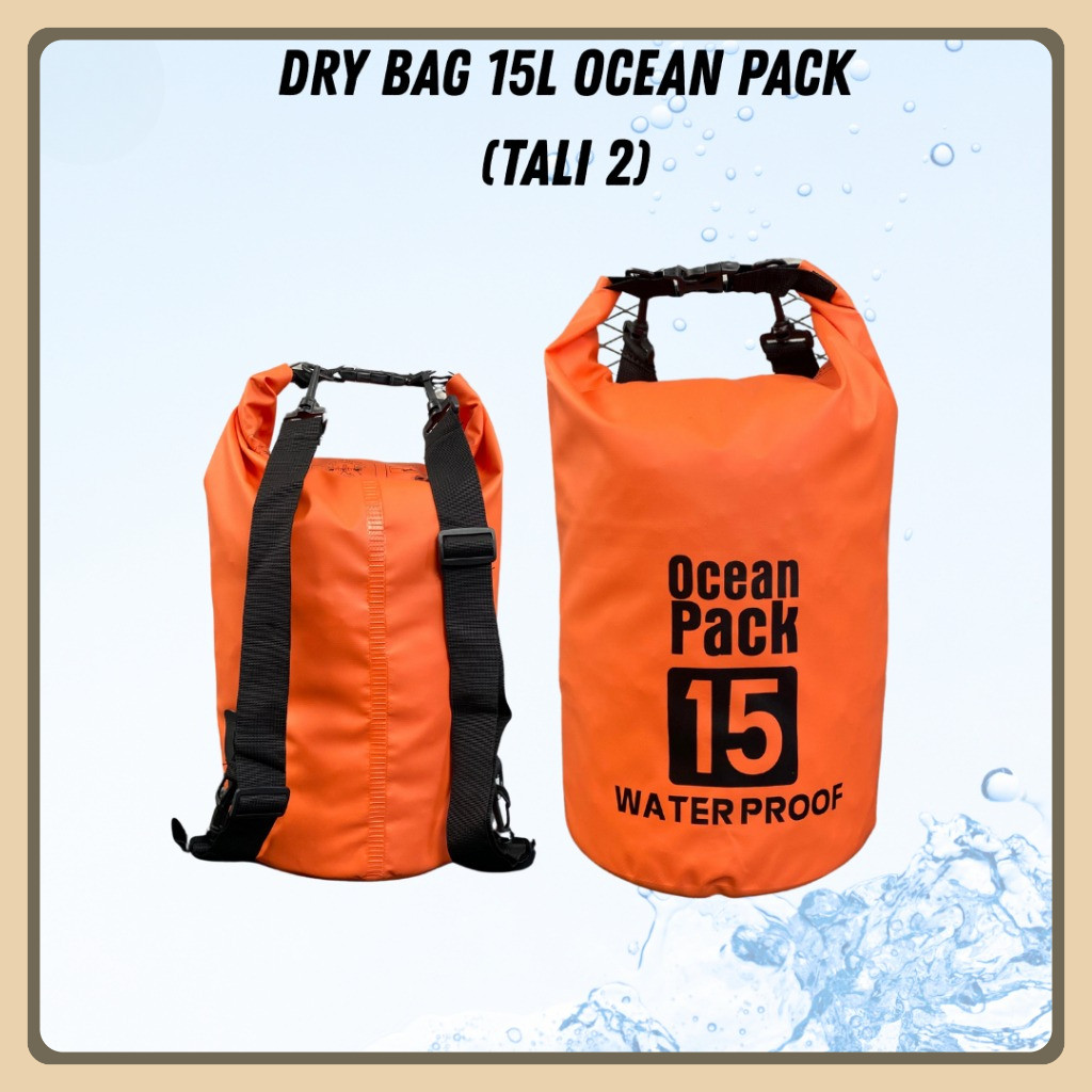 Dry Bag Ocean Pack 15L Waterproof Bag Tas Mancing Anti Air