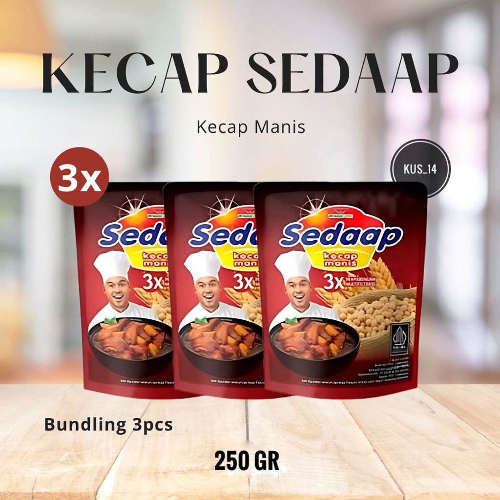 

Kecap Manis Sedaap 292 gram ( 3 PCS ) / Soy Sauce