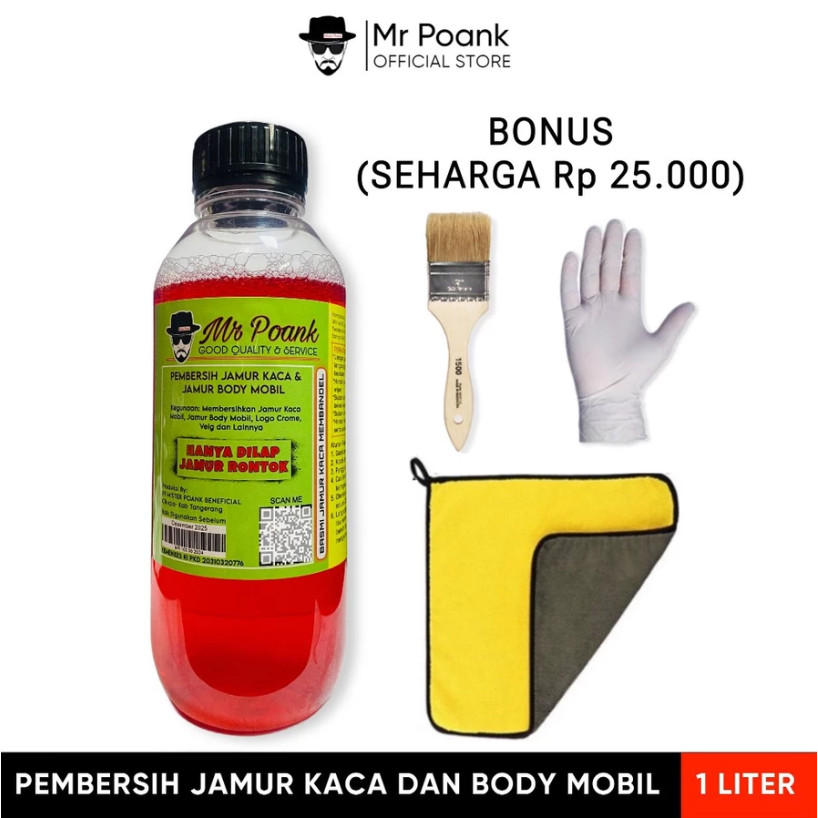 Mr. Poank 1LITER Pembersih jamur kaca ampuhCO