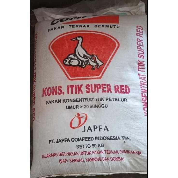 1 Kg Pakan BEBEK Petelur Pedaging Comfeed Kons. Itik Super Red Pakan Ternak HI PRO VITE CP144 144 Ja