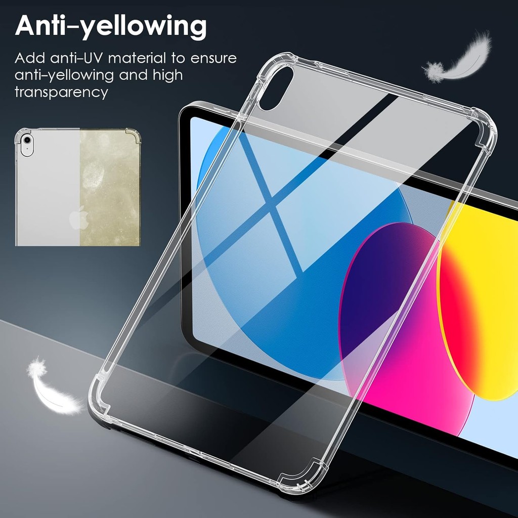 PRODUK CASE SESUAI UNTUK IPAD 2 3 4 SILICONE SOFT ANTICRACK CLEAR SHOCKPROOFSLIM FIT DESIGN AIRBAG -