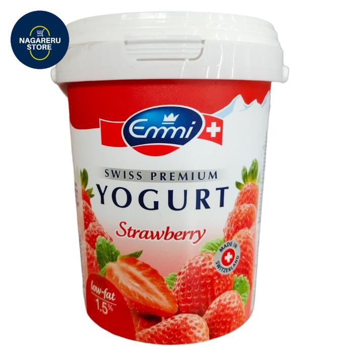 

Emmi swiss premium yogurt strawberry 1 kg