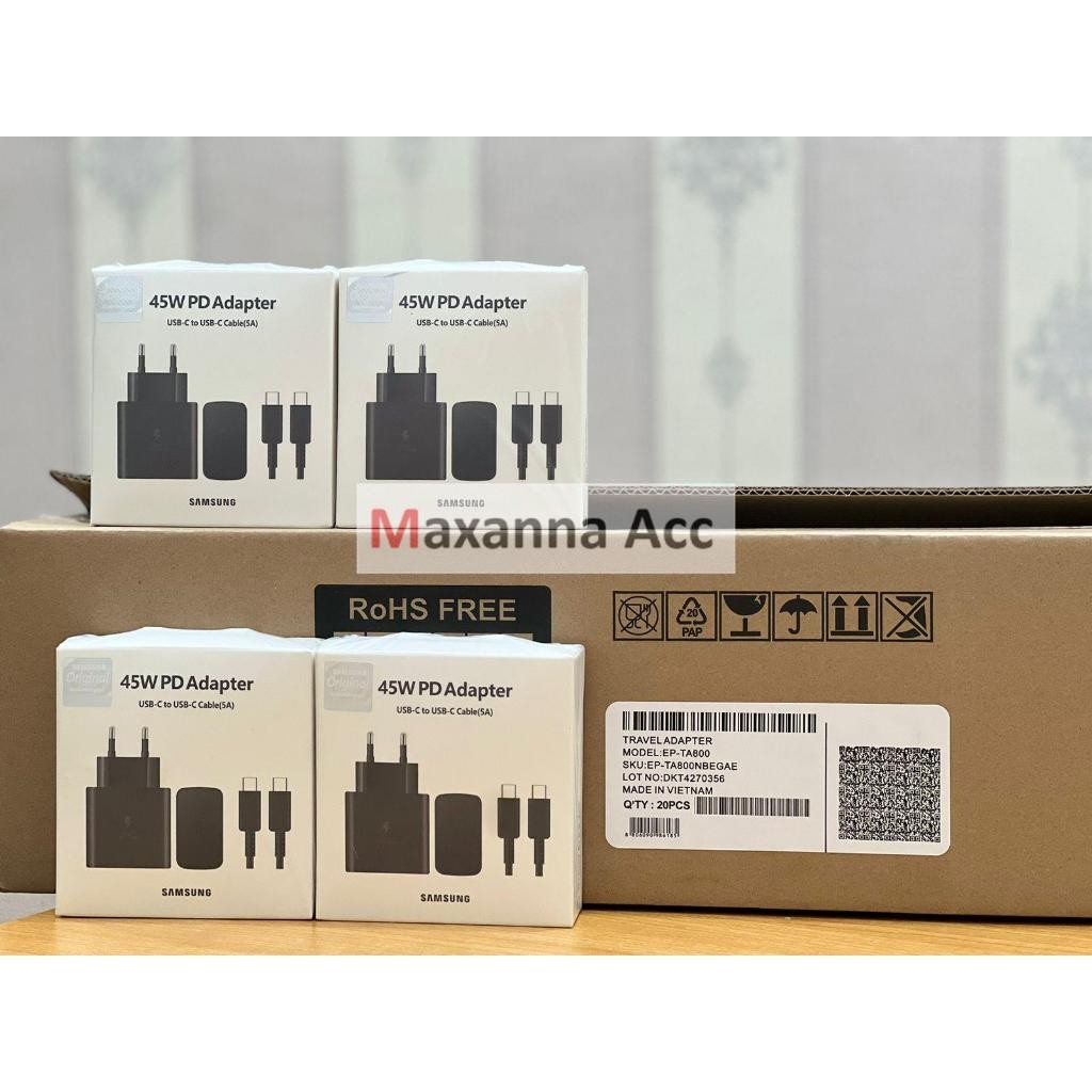 [MAXANNA] Charger Samsung 45watt Ori / CHARGER ORI SAMSUNG 45 WATT