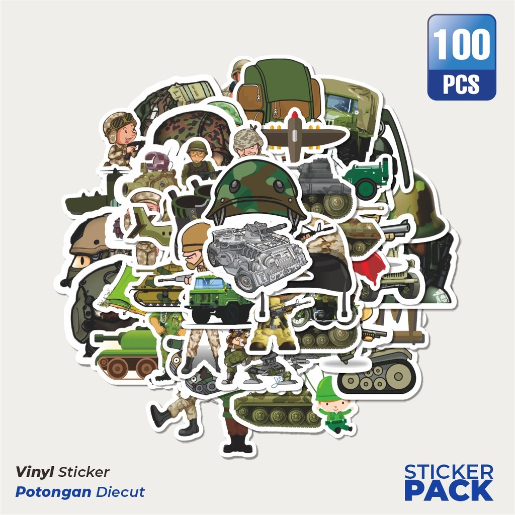 

Stiker Vinyl Stiker Military Enthusiast Series A [Seri Penggemar Militer]Waterproof Aesthetic- Untuk Laptop, Motor, dan Helm - Paper Stationery Pack