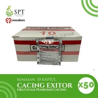 

Medion Cacing Exitor 50X10 Kapsul Obat Ayam Pembasmi Cacing