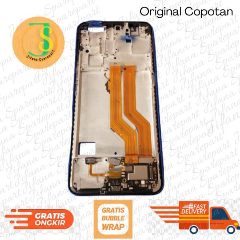 Frame Tatakan Lcd + Konektor Charger + Flexibel Ui Board Vivo V15 Pro Original Copotan