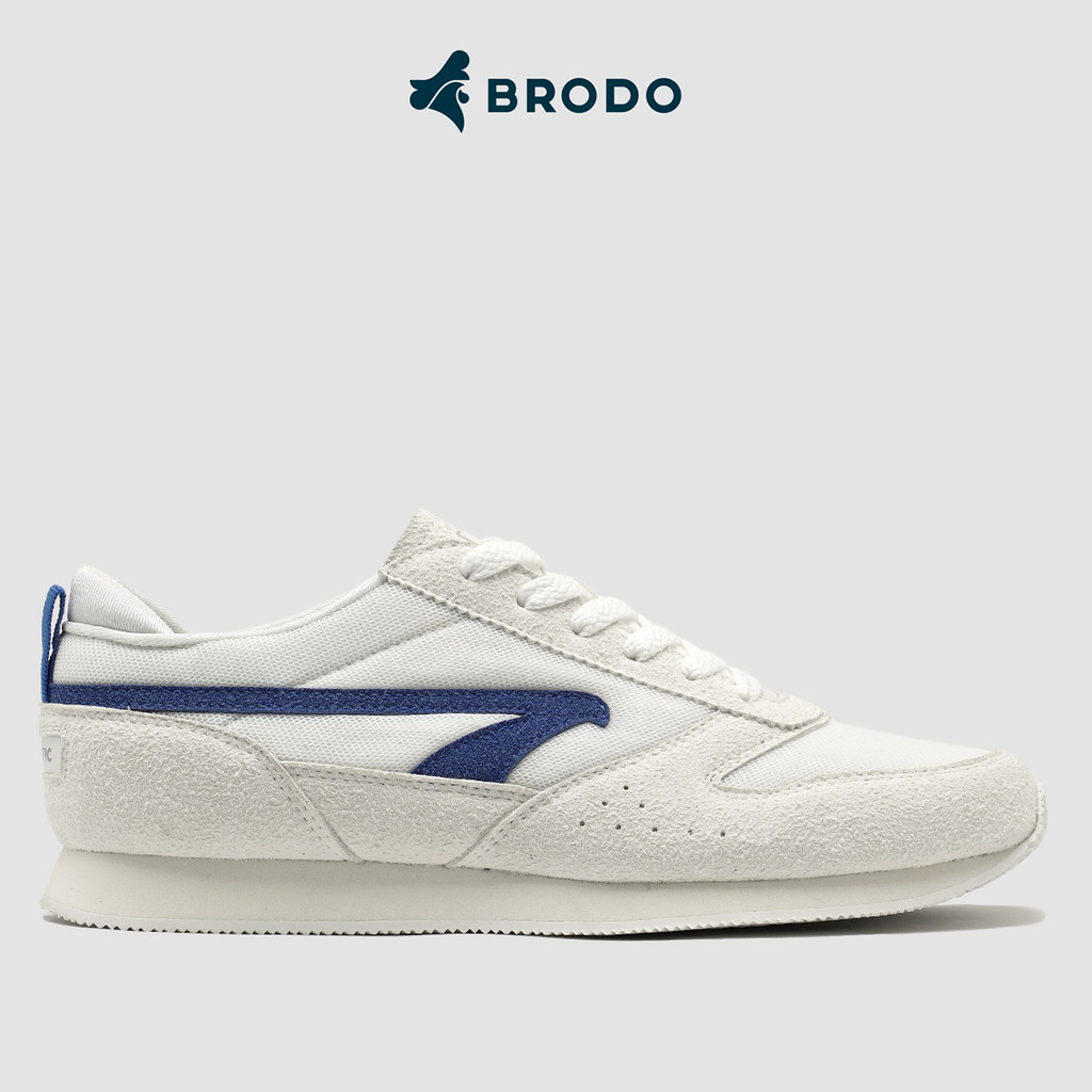 BRODO - Sneakers Tizano White Blue OWS