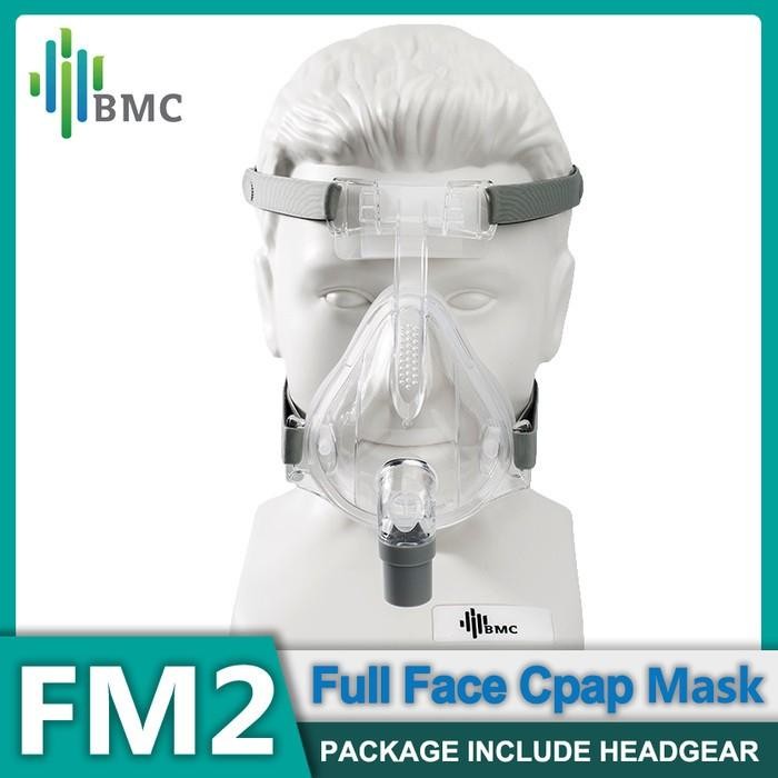BMC FM2 CPAP Mask Full Face For CPAP BiPAP Machine Sleep Apnea Air Mask 22mm Tube Diameter Suitable 