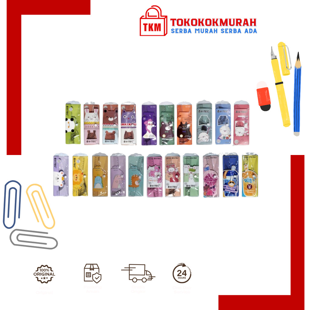 

V-TEC RULER SET 4 PCS VT 1011 / VT 1007 / VT 0545 / VT 0211 PENGGARIS SET