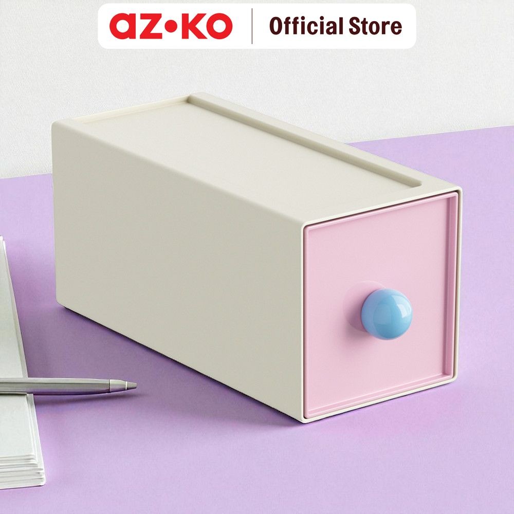 Azko Stora Clown Laci Penyimpanan Mini Stackable Desk Drawer Tempat Organizer Rak Kecil Meja Desk St