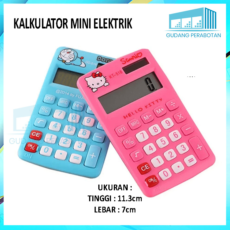 

GP GROSIR KALKULATOR MINI KARAKTER 2DIGIT DD582 / CALCULATOR DIGITAL