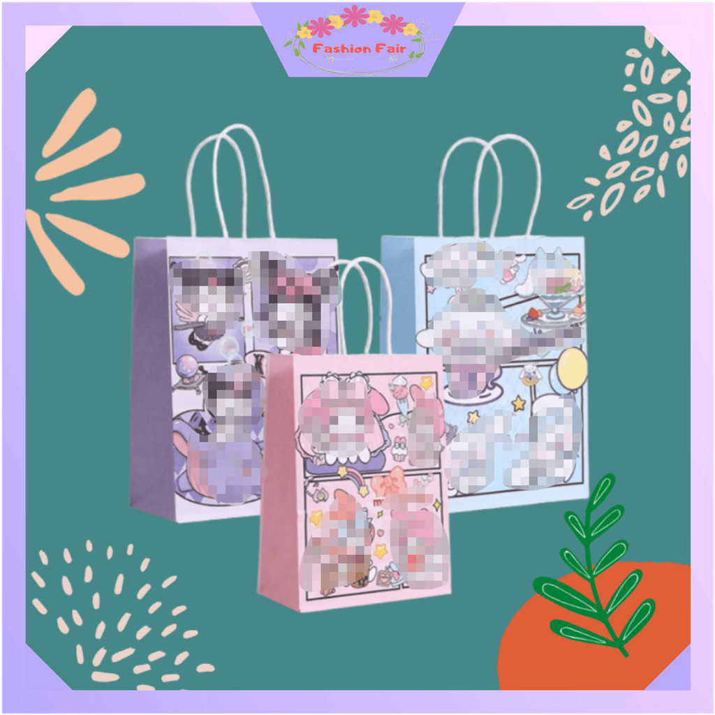 

Fashion Fair - 6661 Paper Bag / Paper Bag Karakter Lucu / Goodie Bag Kartun / Kantong Kertas / Tas Kado Lucu / Tas Souvenir Ulang Tahun
