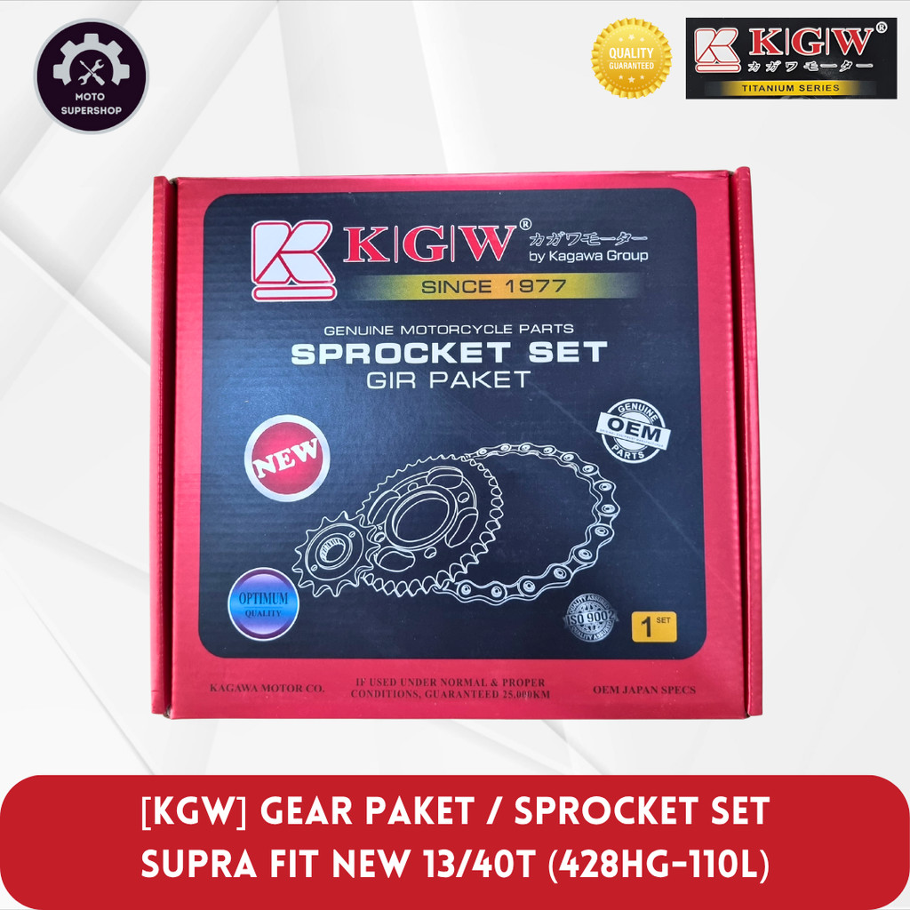 GEAR PAKET KGW - SUPRA FIT NEW (13/40T - 428HG-110L)