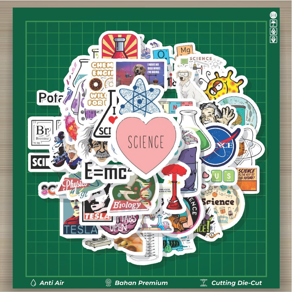 

HOT 50 PCS STIKER Stiker Science Art [Sains Seni] Stiker Fashion Cars Decal Dingin Kartu Album Custom Vinyl Anti Air- Sticker Aesthetic Buku Journal Koper Casing HP Tablet Laptop Helm Motor Botol Minum