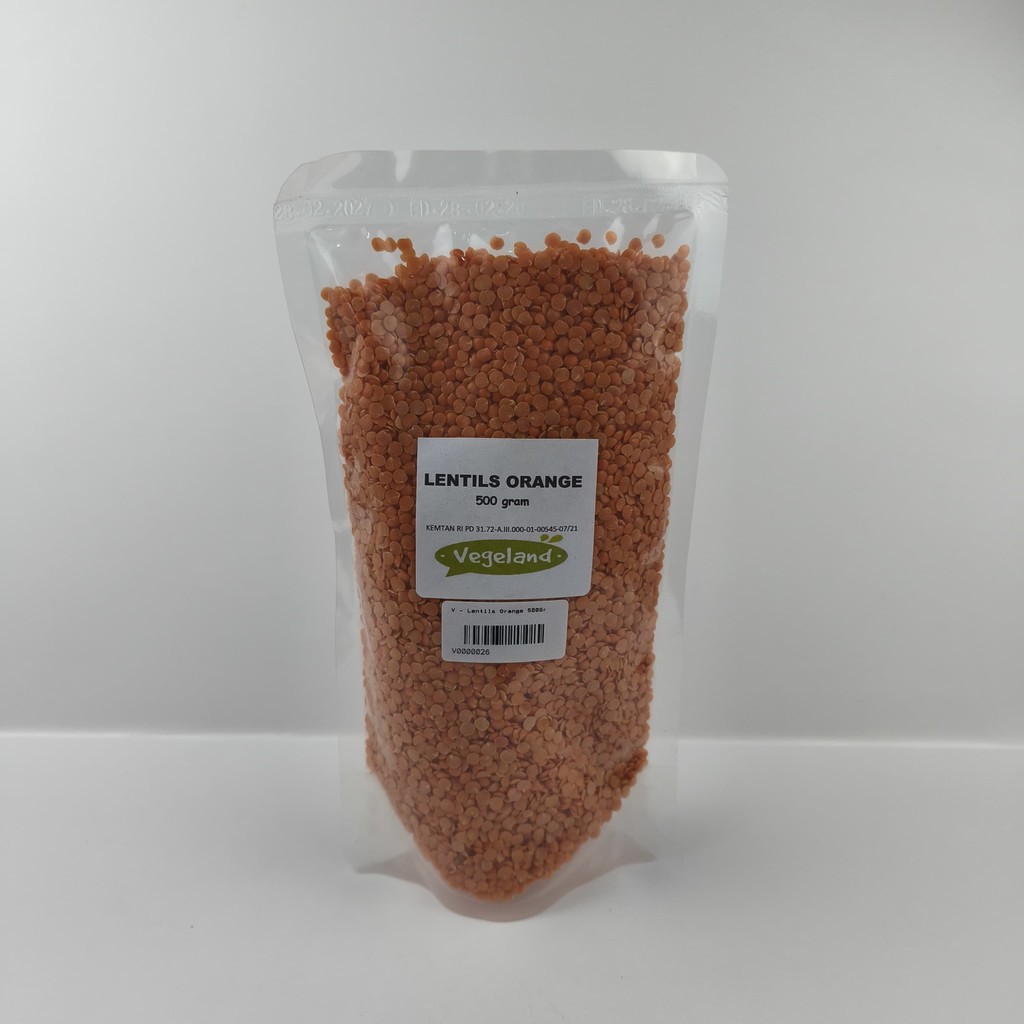 

Vegeland Lentils Orange 500Gr