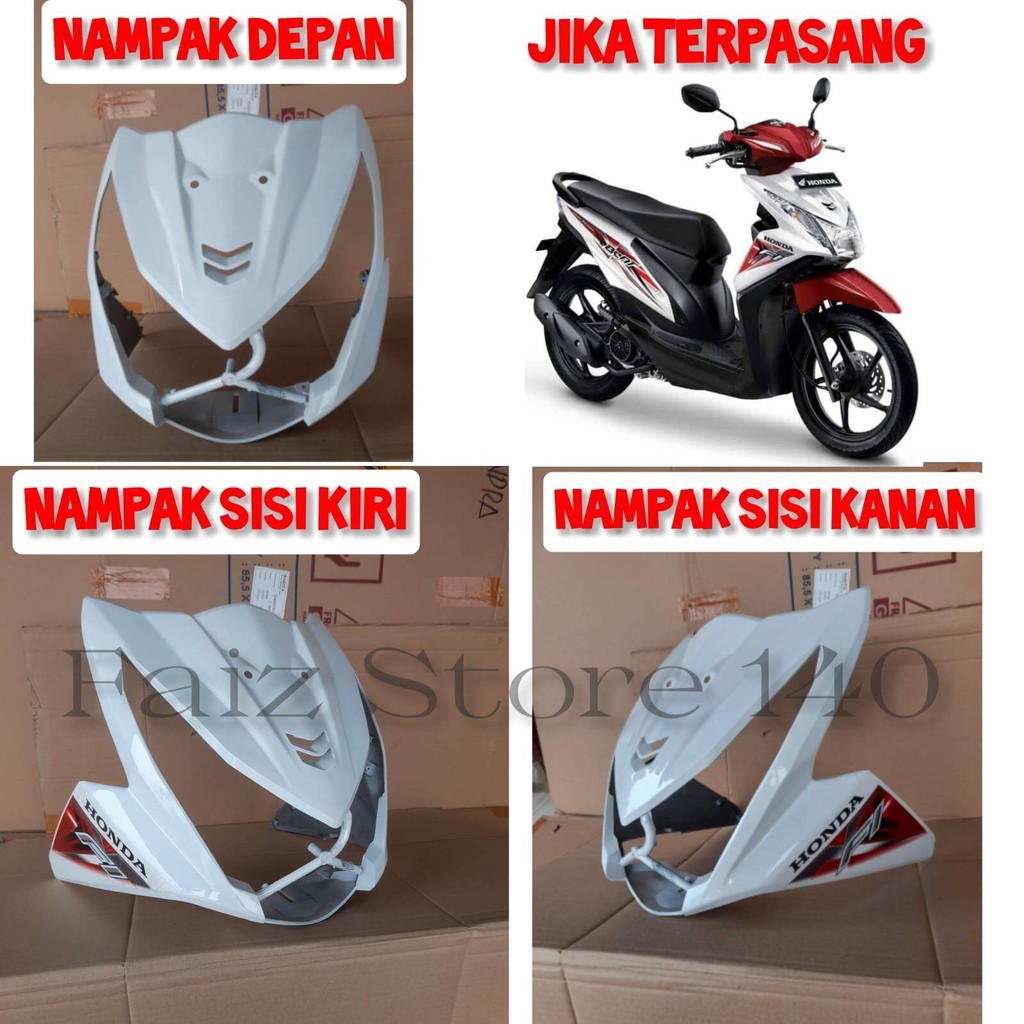 Tameng Beat Fi Putih Merah 2015 + Striping