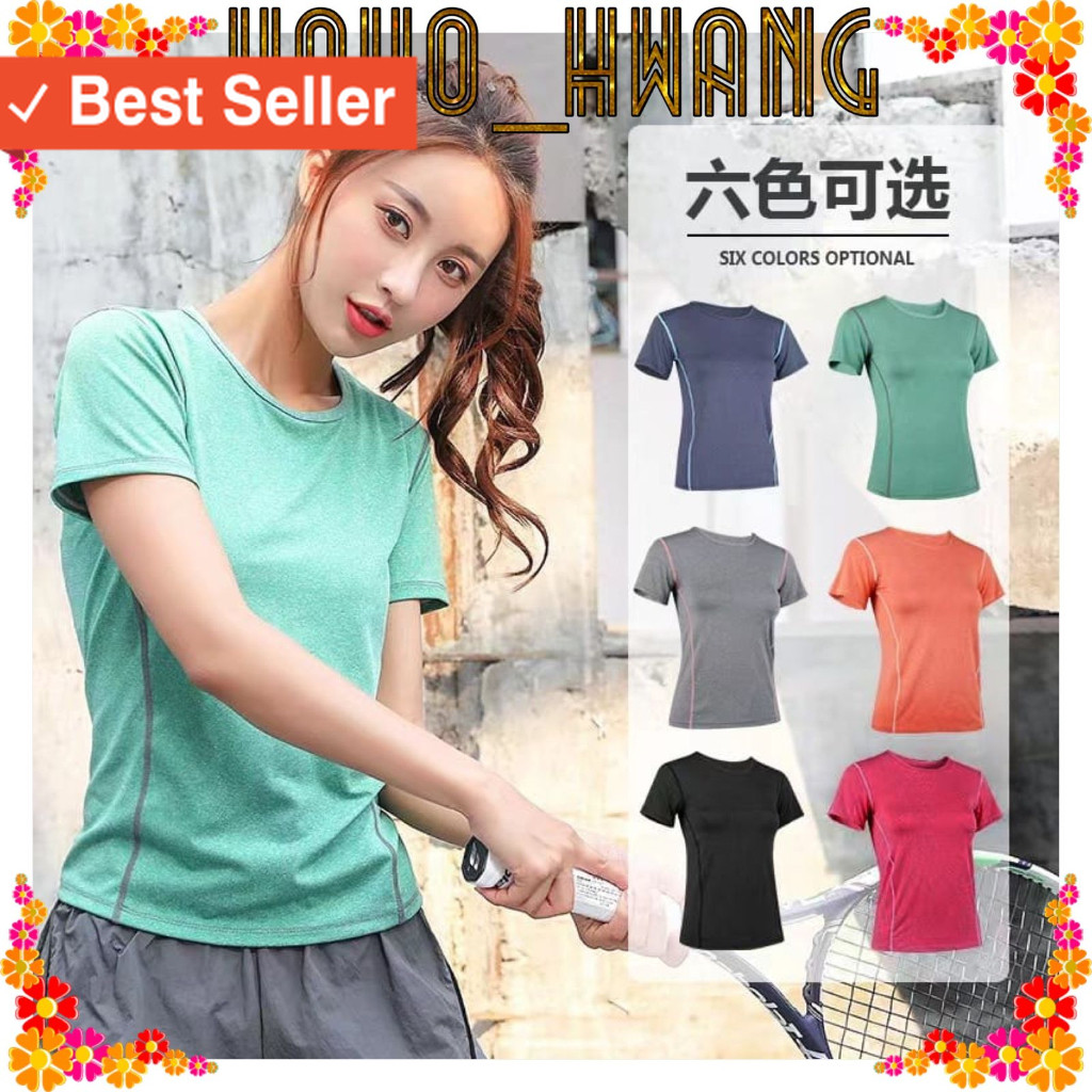 HOHO_HWANG (S-14) Baju Olahraga Sport | Baju Yoga WanitaTERMURAH TERLARIS