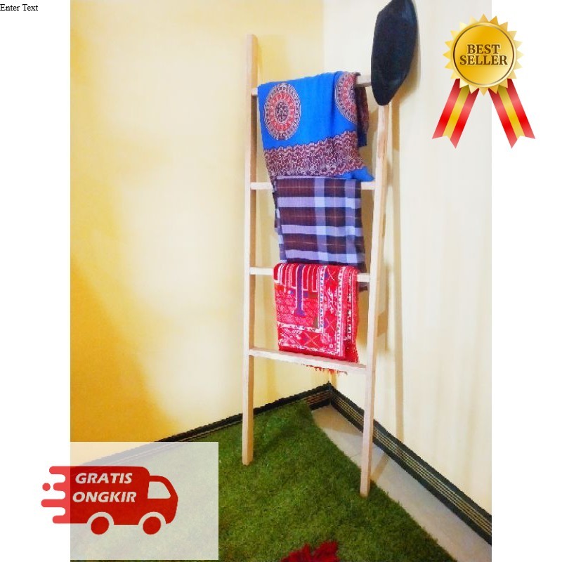 Rak Tangga Kayu Ladder Hanger / rak tangga / rak serbaguna / tangga kayu / rak tangga kayu decorasi 