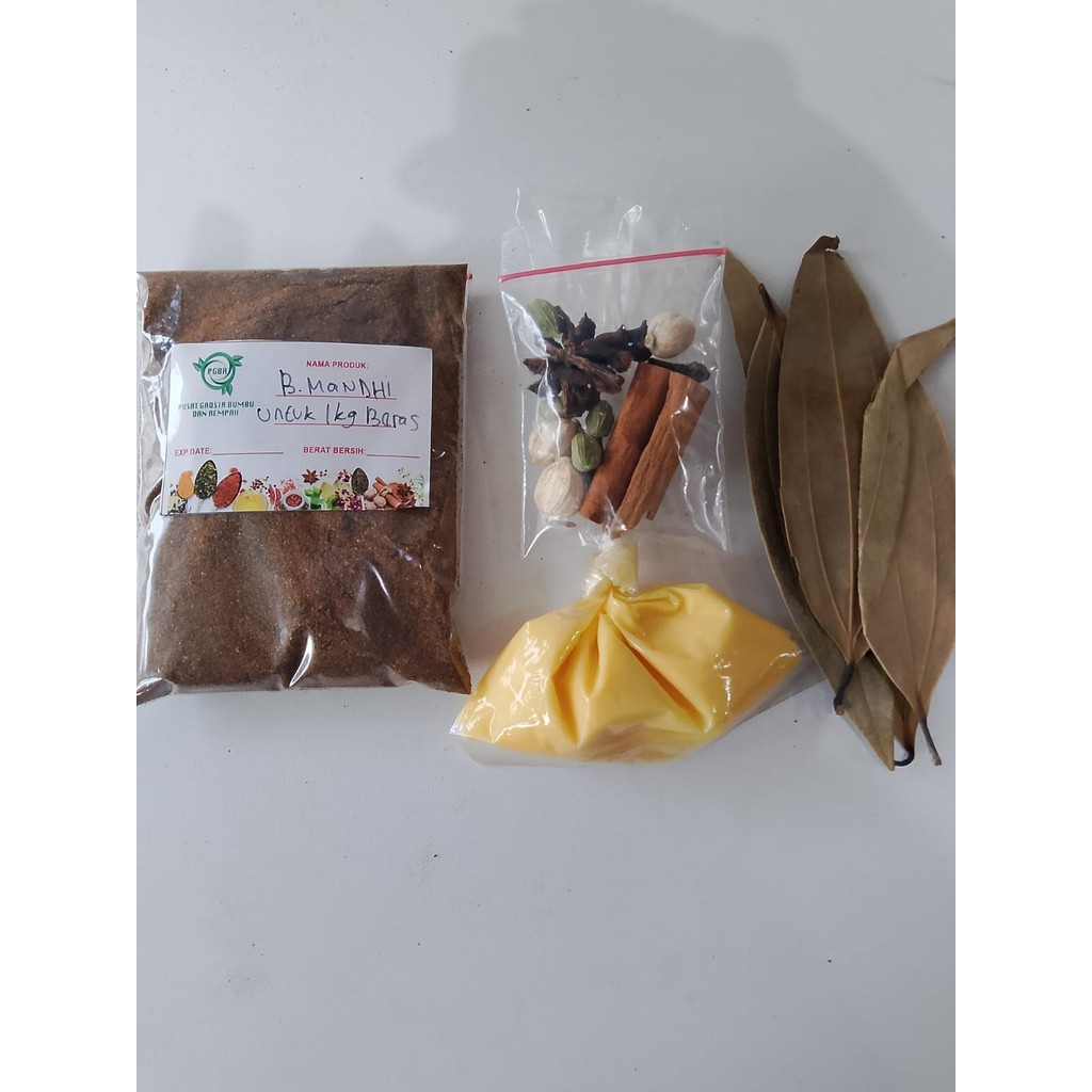 

Bumbu untuk ukuran 1 liter Beras Basmati / Bumbu Timur Tengah Khas PGBR Bekasi