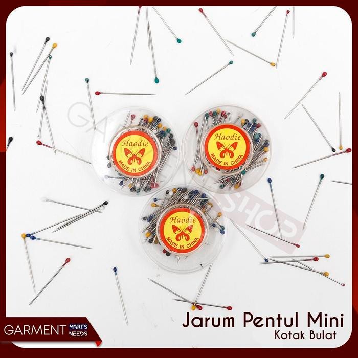 

[Produk Baru Berkualitas Garansi] Jarum Pentul Mini Kotak Bulat Isi 50 pcs - Random Paling Laris
