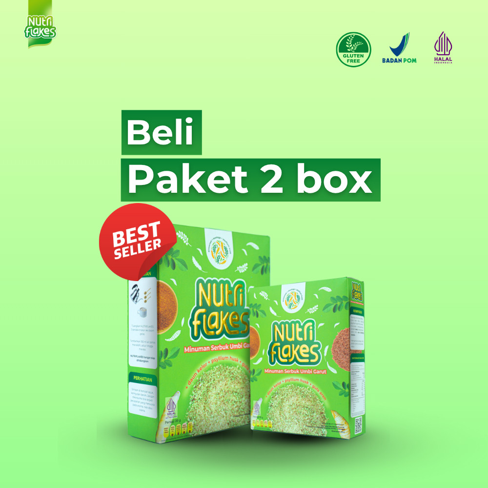 

Pilih Nutriflakes Umbi Garut: Produk Lokal Asli yang Atasi Maaf & Asam Lambung