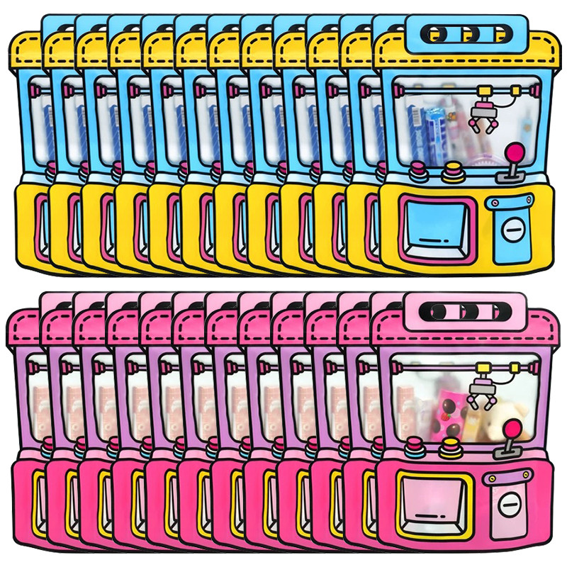 

5/20Pcs Cartoon Candy Gift Bags Portable Snack Food Packing Bags Self-Sealing Plastic Pouch Kids Birthday Party Favors Wedding