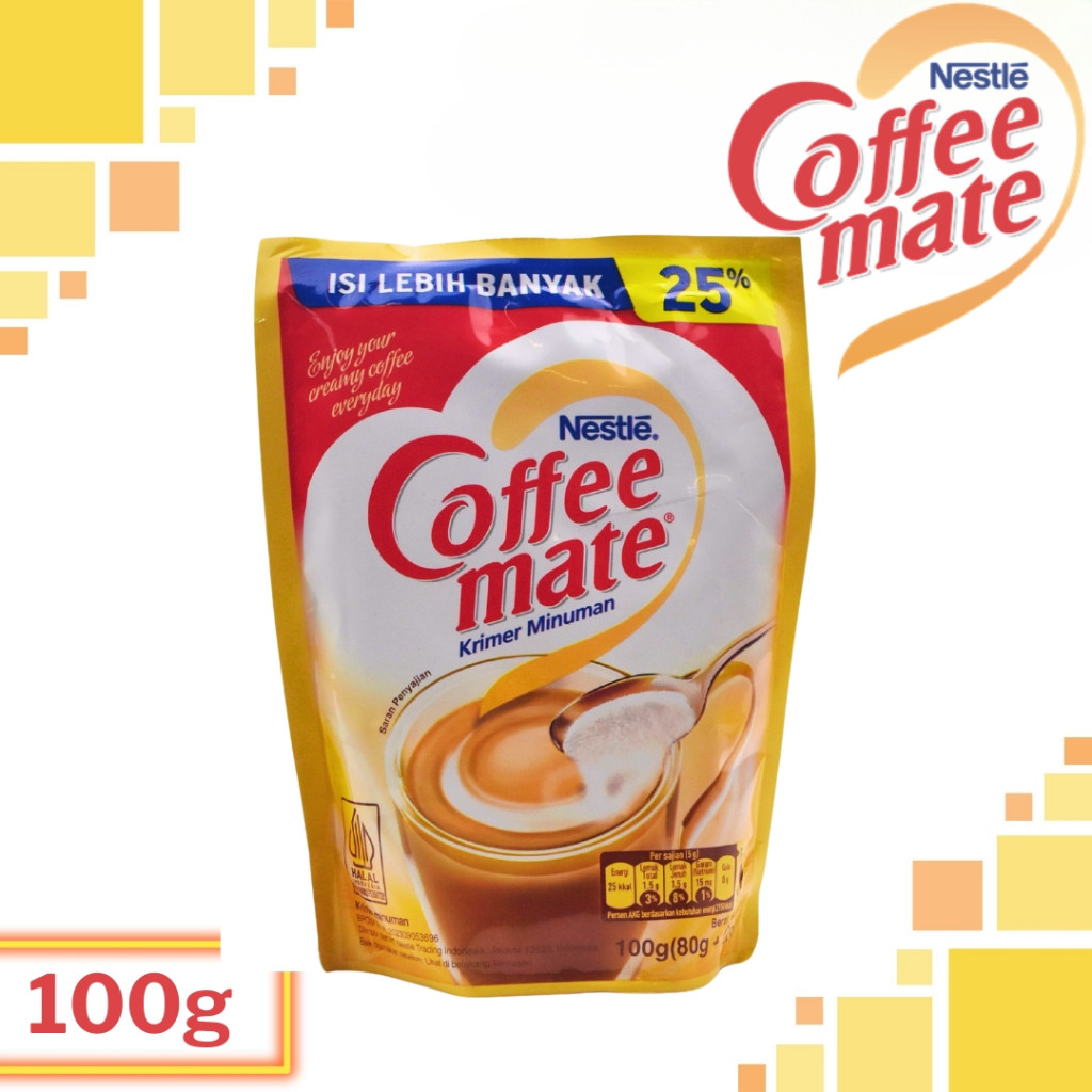 

Nestle Coffee Mate Krimer Minuman Kemasan creamer 100gr (80gr+20gr)