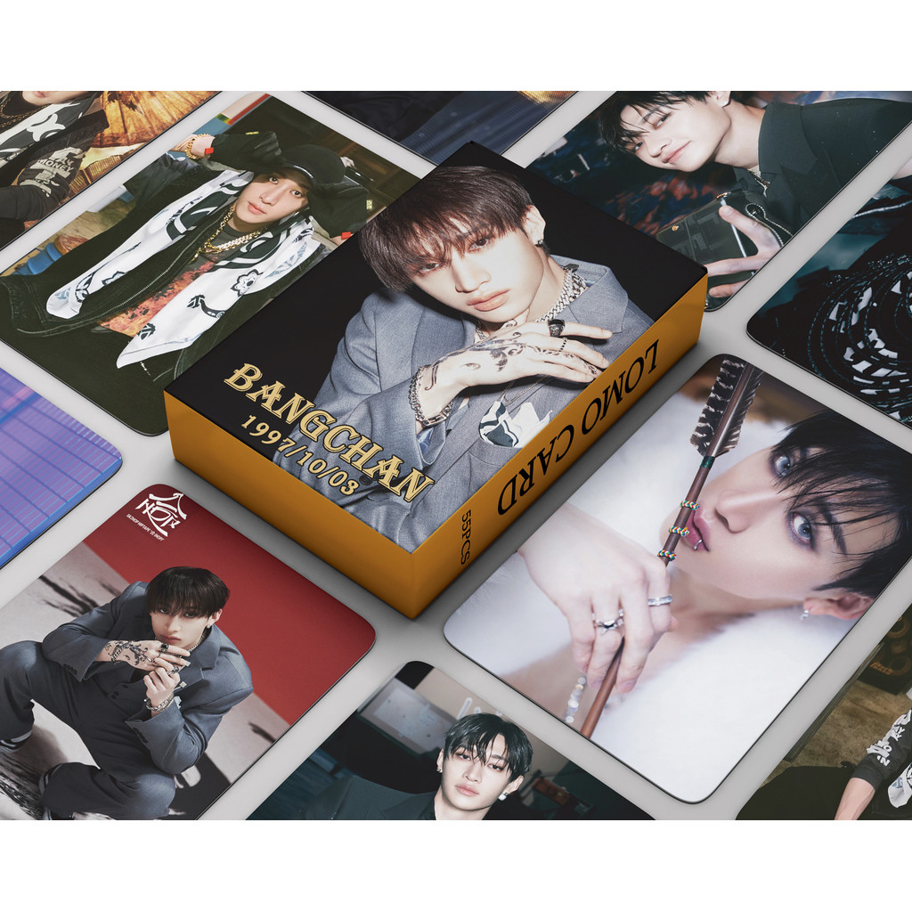 

55Pcs/Set Kpop New Ablum HOP Lomo Card Bang Chan Photo Print Pictures Photocard For Fans Collection Postcards Gifts