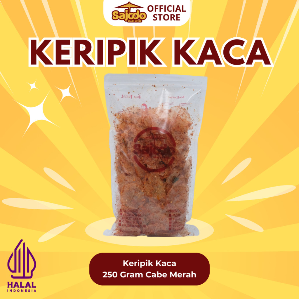

SAJODO - KERIPIK KACA SPECIAL 250GRAM