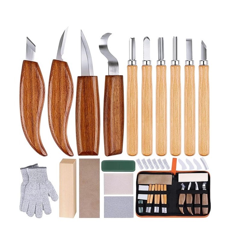 

Woodcarving carving knife DIY woodworking craft knife hand carving tool knife walnut woodcarving professional tool set