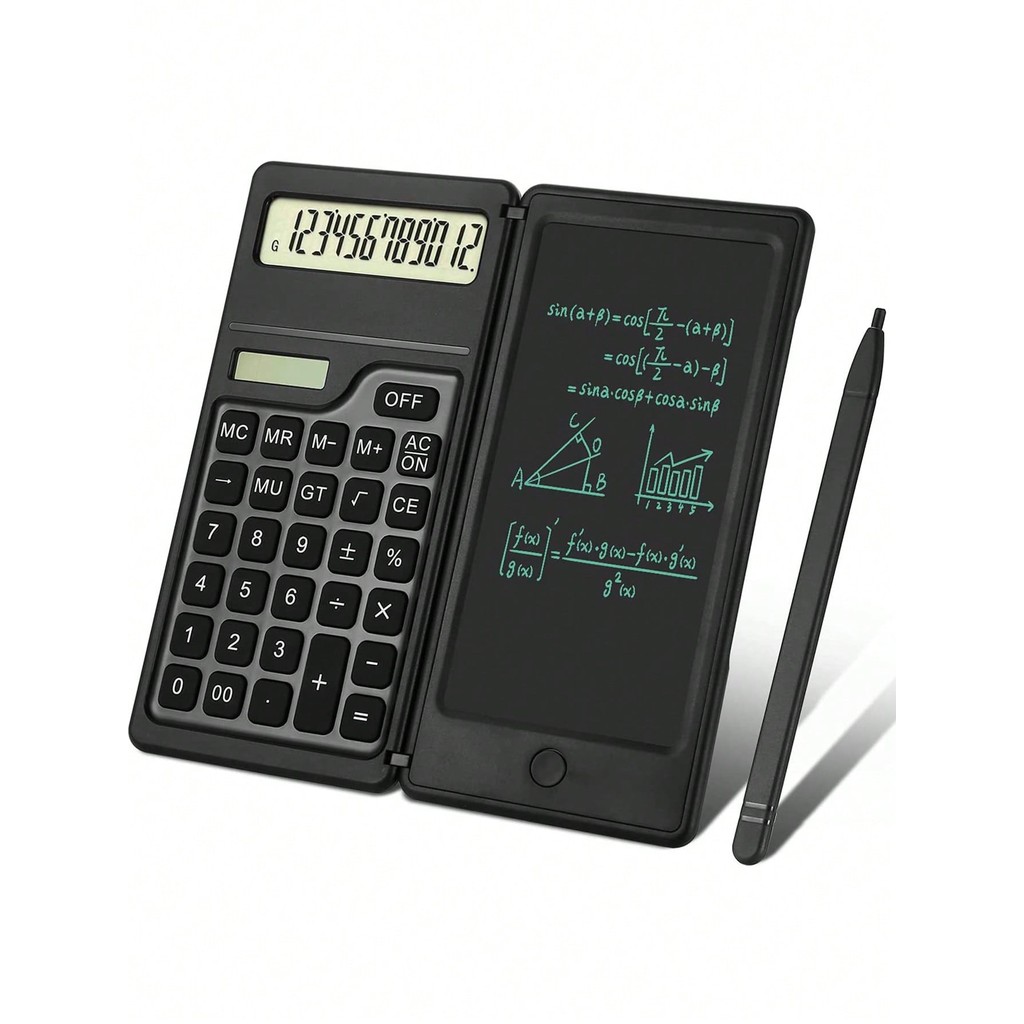 

Portable solar calculator, large display desktop calculator with silent design - suitable for students and office workers