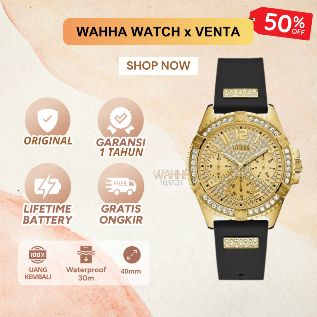 Jam Tangan Analog Wanita Guess  Type W1160L1 Watch Gc [BERGARANSI]