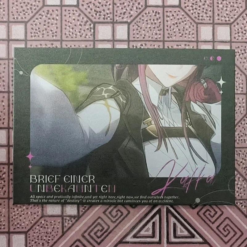 

New 2Pcs/Set Game Cartoon Anime Honkai: Star Rail Card Kafka Cosplay Rounded Corners LOMO Card Postcard Christmas Gifts