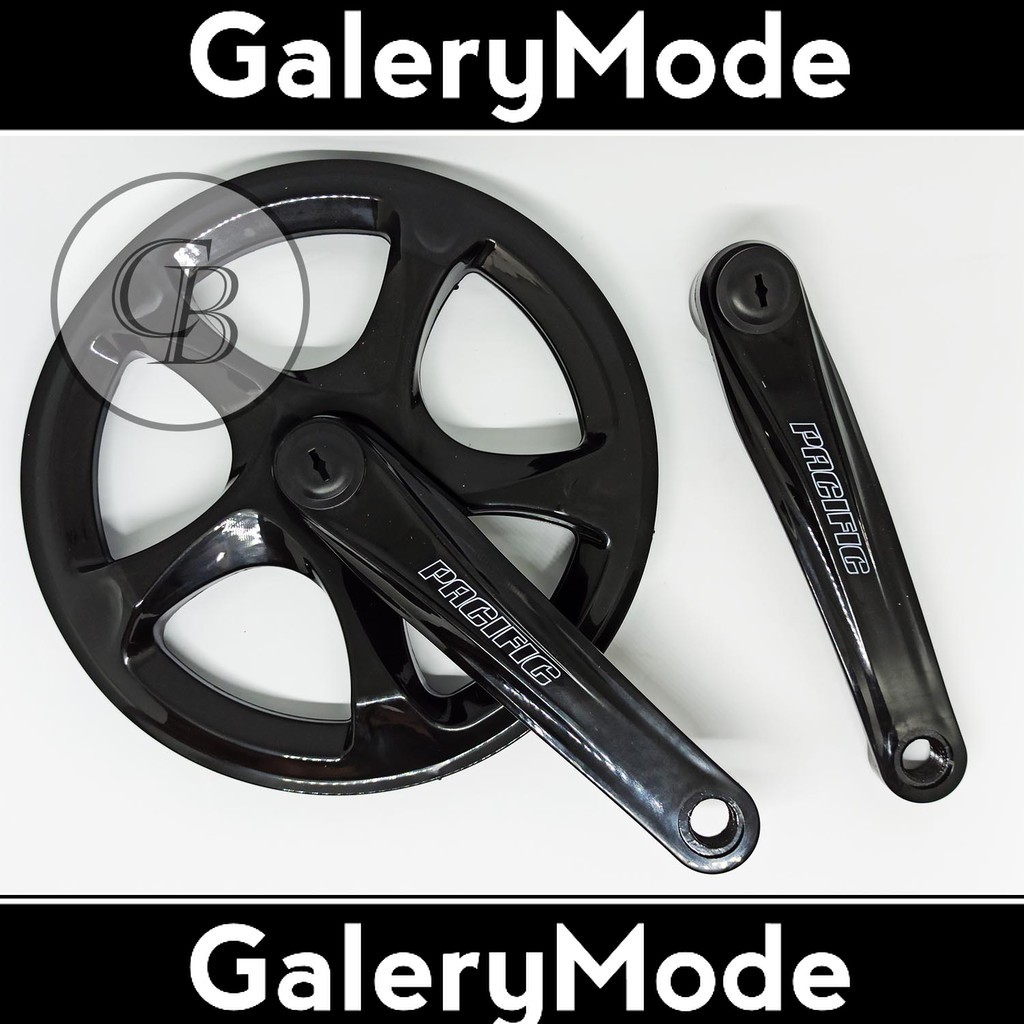 Gir Gear Crank Crankset Sepeda Lipat Minion Single Speed 52T 170mm Besi Merk Pacific Murah Ori Origi