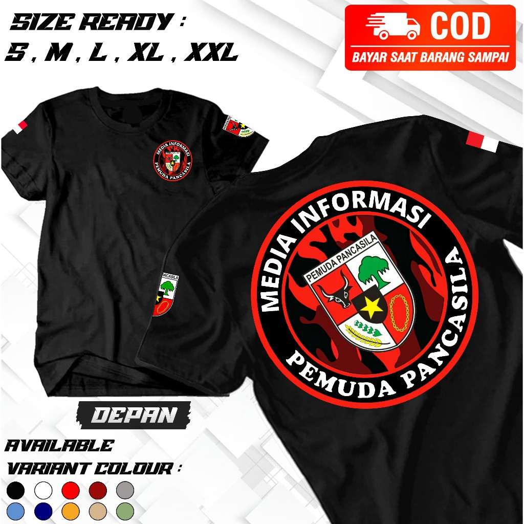 Baju KAOS Pemuda Pancasila - Kaos Ormas - Kaos Keluarga Pemuda Pancasila - Cocok Untuk Pria Wanita -