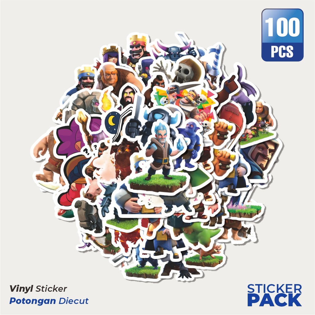 

Super Hemat! 100 PCS Stiker Cash Of Cans Game Video Series 4 Dekorasi Lucu Kreatif untuk Notebook, Skateboard, HP