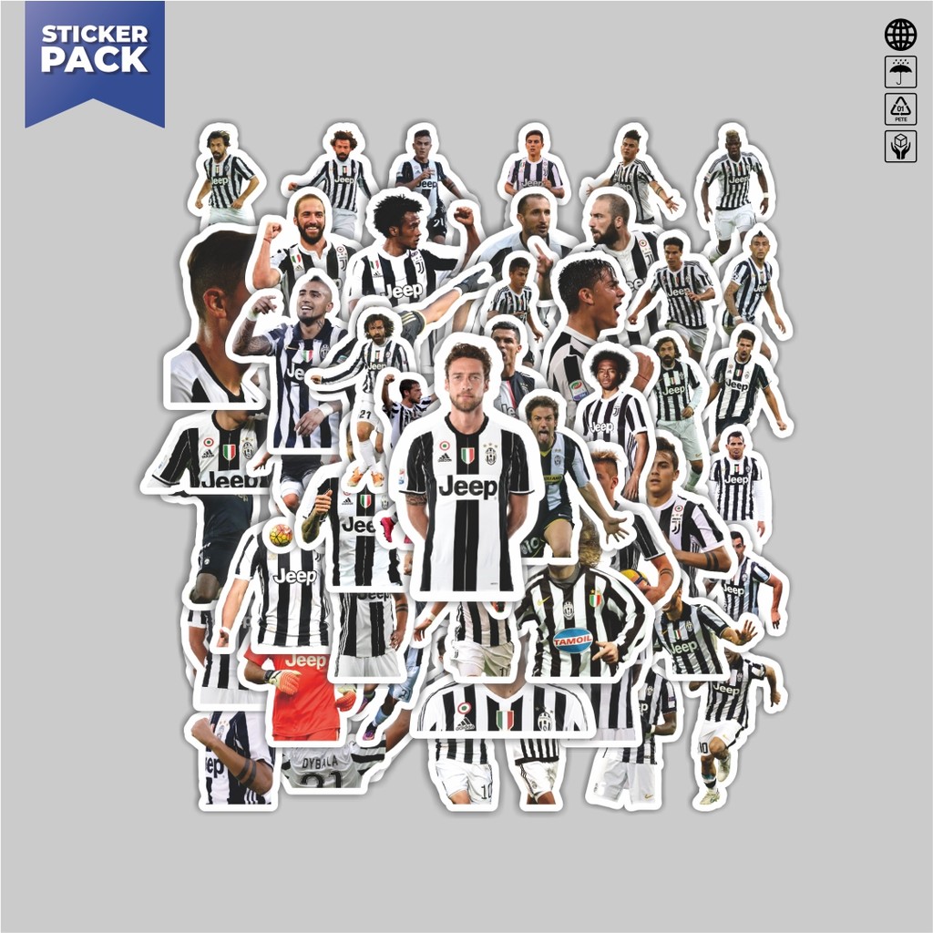 

[100PCS]Stiker Pack Stiker Football Series Juventus FC Aesthetic Vinyl Anti Air Dekorasi Sticker Laptop Buku Journal Koper Helm Casing HP Gitar Helm Skateboard