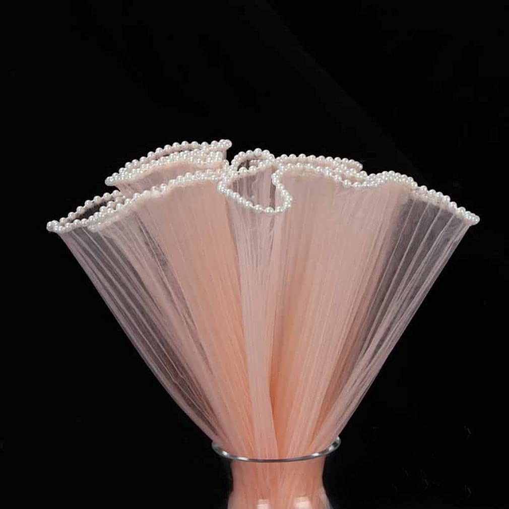 

Pink Wedding Season Floral Packaging Kit: Pearl-Edged Wrapping Paper, Mesh, and Netting , Perfect for , Weddings