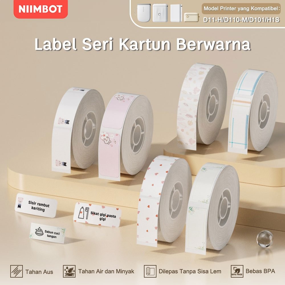 

NIIMBOT D11/D110/D101 Kertas Label Pola Kartun, Cetak Label Harga, Ukuran, dan Nama