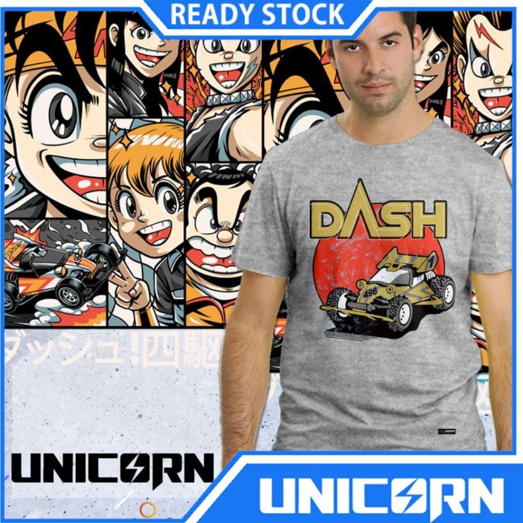 T-Shirt Tamiya Dash Gray / Kaos Tamiya Dash Abu-abu