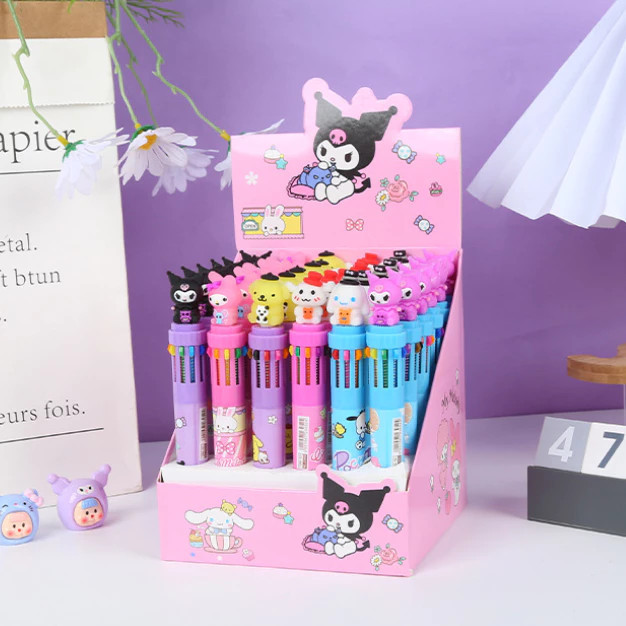 

Pulpen Karakter Lucu Warna Warni Tinta Gel Ballpoint Warna Ceria