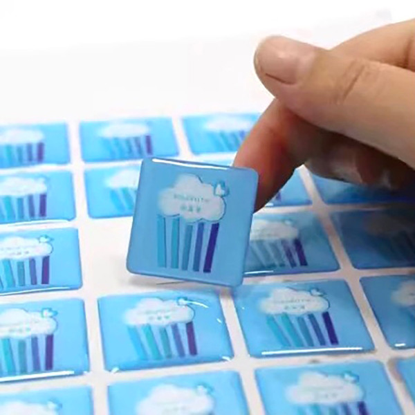 

Custom Domed Stickers 3D Crystal Drip Adhesive Waterproof Business LOGO Brand Label Printing Vinyl Resin Clear Decals Sealing