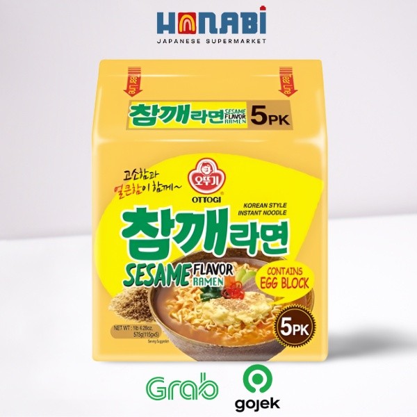 

Ottogi Sesame Ramen 115g (5pcs) - Mie Wijen Made In Korea