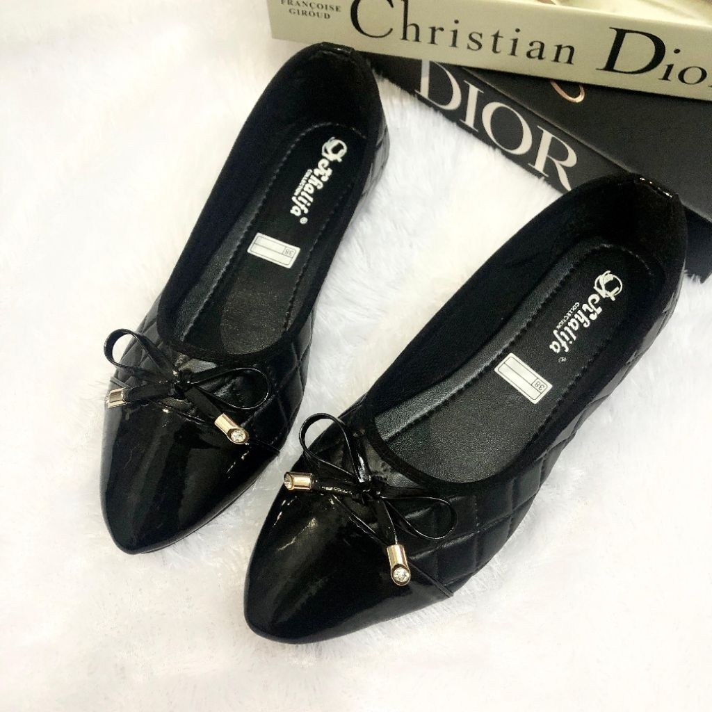 PROMO khalifa trending 1 flat shoes sepatu ballet ballerina wanita cantik salvaje