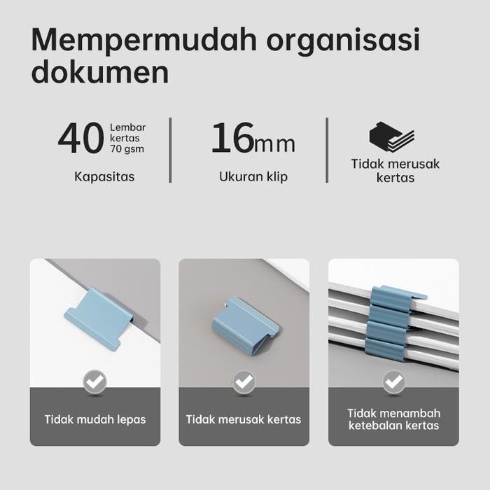 

Promo Nusign Fastener Clip Refill/Refill Isi Penjepit Kertas Isi 50 NS086 - Biru