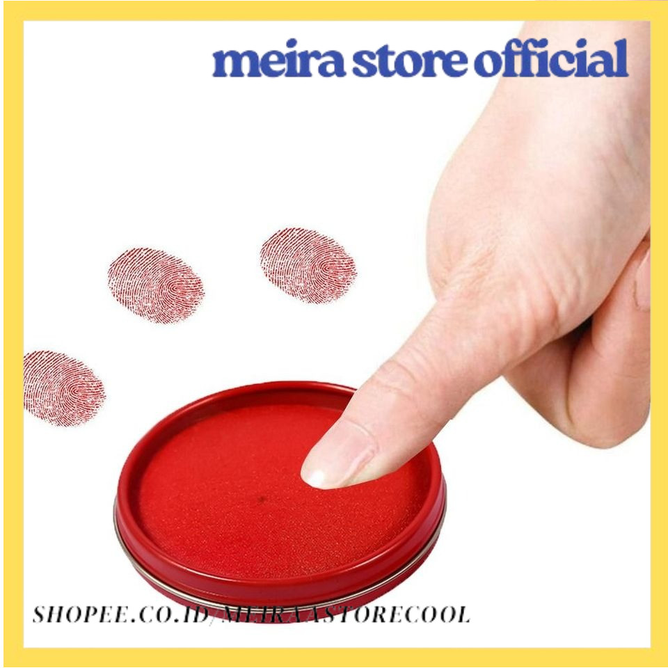 

Clear Stamping Mini Fingerprint Ink Pad Quick-drying For Notary Thumbprint Ink Pad Anti-Fake Red Color Signing Inkpad
