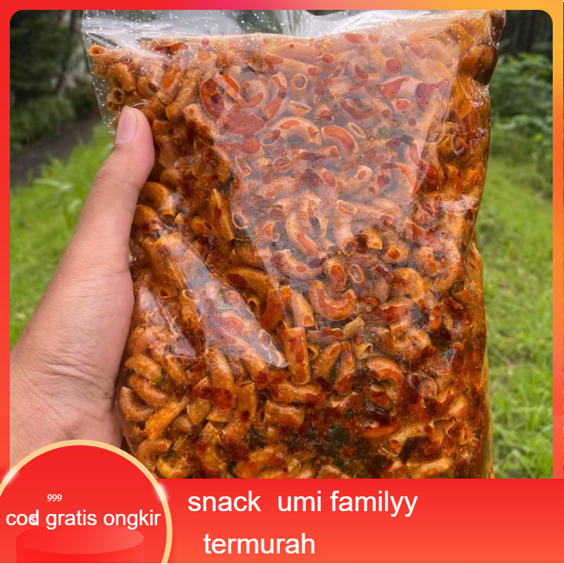 

(Bayar Dit Tempat) MAKARONI PEDAS BUMBU CIKRUH DAUN JERUK 1KG Termurah